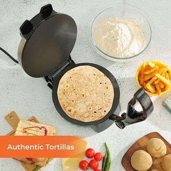 Geepas 8-Inch Electric Authentic Roti Maker and Chapati Maker 1000W