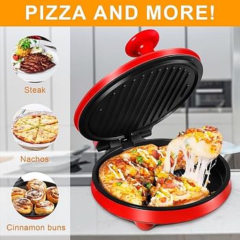 SOKANY Pizza Oven | Electric Pizza Oven, Pizza Oven is Suitable for Outdoor Travel  220 degree C | 1000W-08013 - Red