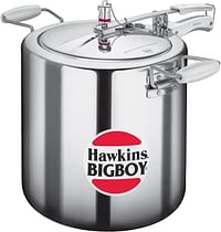 Hawkins Bigboy Aluminium Inner Lid Pressure Cooker, 22 Litre BB22 - Silver