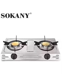 Sokany SK-07022 Stainless Steel Gas Cooker 2 Burners