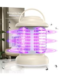 Electric Mosquito Zapper Lamp and Insect Trap with UV Light - USB Rechargeable Mosquito Lamp with Night Light and Camping Light Indoor Outdoor - Multicolour