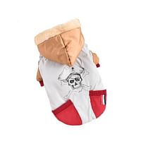 Hong Pet Pirate Printed Windproof Jacket Medium - Red