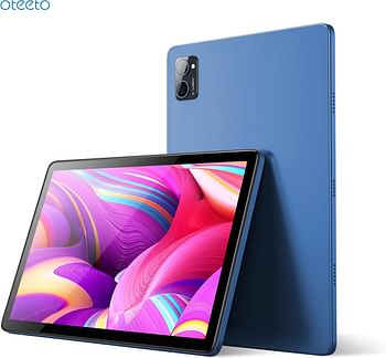 Oteeto TAB 11 Pro Tablet 10.1 Inch IPS LCD/8GB RAM + 512 GB ROM/5G Network/6000 mAh/8MP Front + 13MP Rear Camera/Octa Core 1.3GHz/Android 13/Includes Keyboard Touch Pen Mouse - Blue