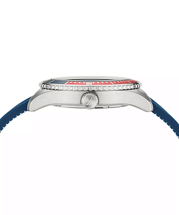 Nautica Men's Stainless Steel Quartz Blue Silicone Strap NAPPBS020