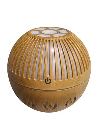 Ultrasonic Aroma Diffuser Humidifier with LED Light in Ball Shape-(Multicolour)