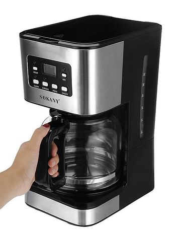 SOKANY-121E with 650-950W Control Smart Automatic Drip Coffee Machine Electric Coffee Maker