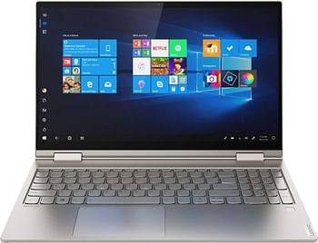 Lenovo Yoga C740 15IML 2 in 1 Laptop - 10th Gen Intel Core i7 10510U (1.80Ghz up to 4.9Ghz)-15.6 Inch FHD IPS 500nits X360 Display-12GB LPDDR4 Ram-512GB Nvme SSD-US Backlit Kb-Intel UHD Graphics Finger Print Windows 11 Home - Mica