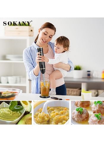 Sokany Powerful Stainless Steel Hand Blender - SK-DD-1805