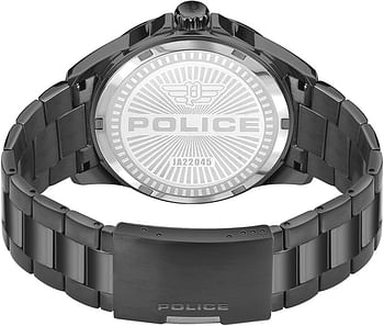 Police Men's Analog Stainless Steel Wrist Watch PEWJG2204504 - 45mm - Black