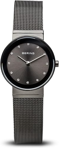 Bering Women's Analogue Quartz Watch With Stainless Steel Strap 10126-077stal -Black