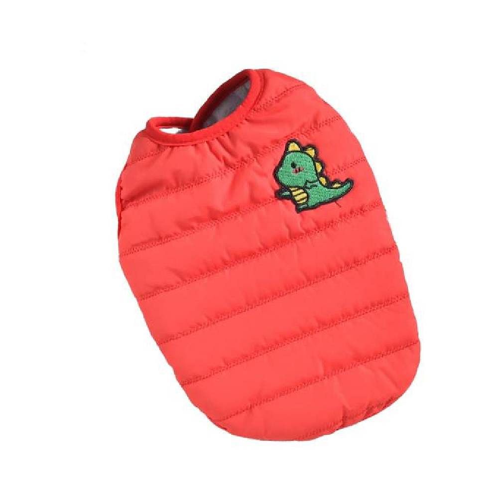 Hong Pet Cotton Padded Vest Coat - Red Small