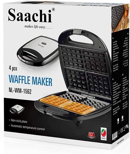 Saachi 4 Piece Square Waffle Maker NL-WM-1562