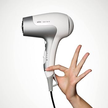 Braun Satin Hair 5 PowerPerfect Hair Dryer with Ionic Technology- HD580 White
