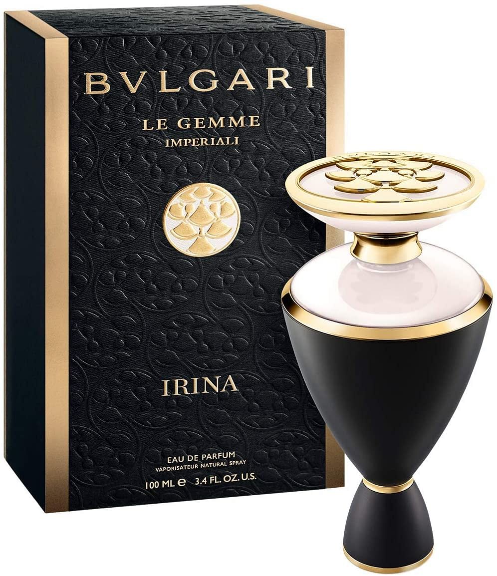 Le Gemme Irina by Bvlgari for Women - Eau de Parfum, 100 ml - Black and Gold.