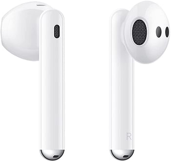 HUAWEI FreeBuds 4 Wireless Bluetooth Open-fit Earphones with Hybrid Active Noise Cancellation, High-Resolution Sound Triple-Mic Earbuds, Intelligent Audio Connection, Long Battery Life,Ceramic White