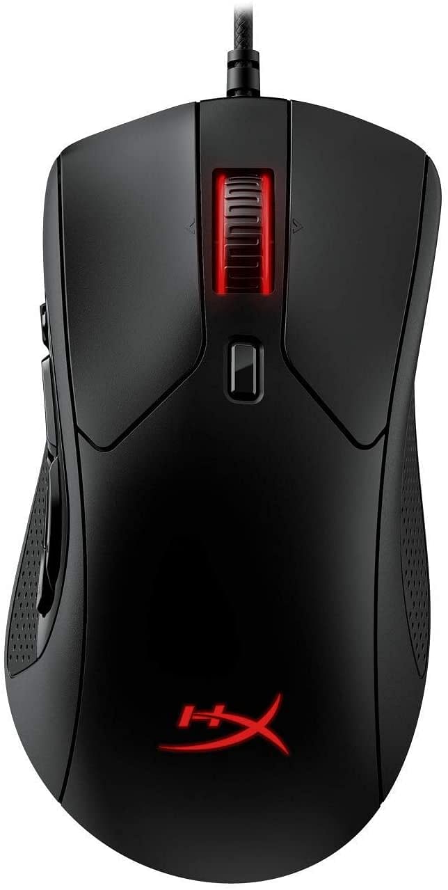 HyperX HX-MC005B Pulsefire Raid Gaming Mouse With Customizable RGB Lighting - Black