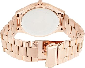 Michael Kors Women's Quartz Watch, Analog Display and Stainless Steel Strap MK3181 Rose Gold