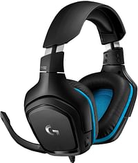 Logitech G432 Wired Gaming Headset, 7.1 Surround Sound, DTS Headphone:X 2.0, 50 mm Audio Drivers, USB and 3.5 mm Audio Jack, Flip-to-Mute Mic, Lightweight, PC/Mac/Xbox One/PS4/Nintendo Switch - Black/G432/Black