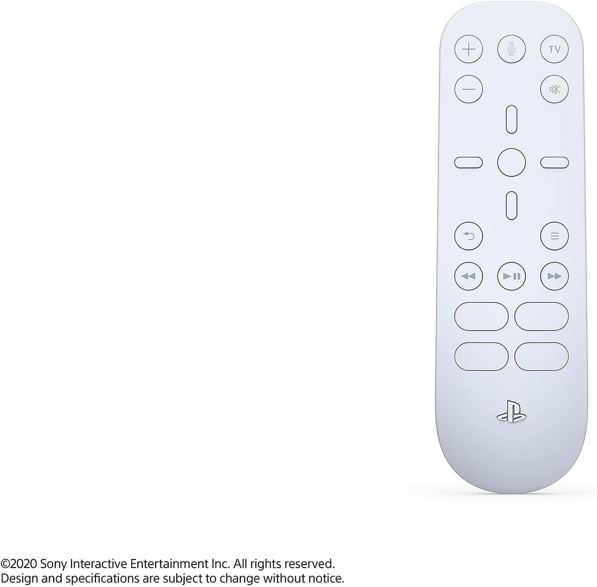 PlayStation 5 Media Remote/One Size/White