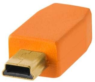 Tether Tools TetherPro Cable USB 2.0 A/MiniB 5 Pin 4.6 m Orange [CU5451]