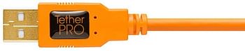 Tether Tools TetherPro Cable USB 2.0 A/MiniB 5 Pin 4.6 m Orange [CU5451]