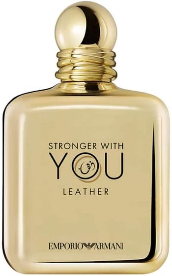 Giorgio Armani Stronger With You Leather Ex.edi for Men Eau de Parfum 100ml, Gold