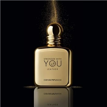 Giorgio Armani Stronger With You Leather Ex.edi for Men Eau de Parfum 100ml, Gold