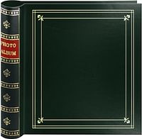 Pioneer BDP-246/HG Photo 200-Pocket Coil Bound Cover Photo Album for 4 by 6-Inch Prints, Hunter Green Leatherette with Gold Accents