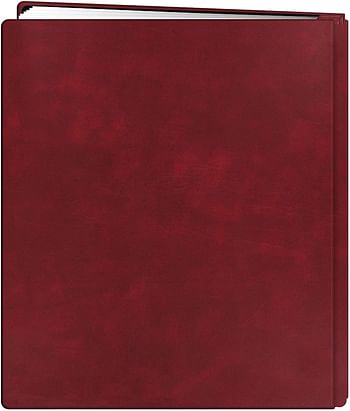 Pioneer FTM-811L/BG Photo Albums 20-Page Family Treasures Deluxe Burgundy Bonded Leather Cover Scrapbook for 8.5 x 11-Inch Pages Red