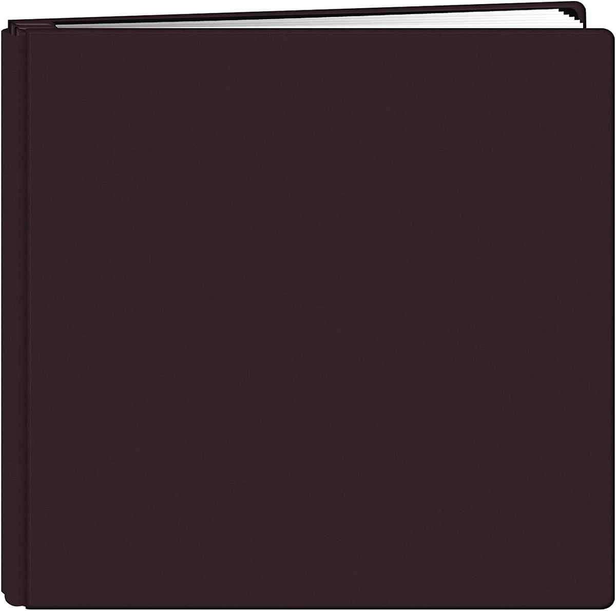 Pioneer 12-Inch by 12-Inch Family Treasures Deluxe Fabric Postbound Memorybook, Rich Bordeaux