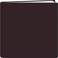 Pioneer 12-Inch by 12-Inch Family Treasures Deluxe Fabric Postbound Memorybook, Rich Bordeaux