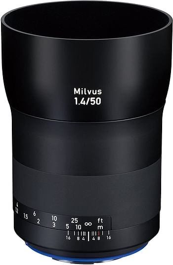 Zeiss Milvus 50mm 1.4 ZE Lens for Canon EF Mount Cameras Black