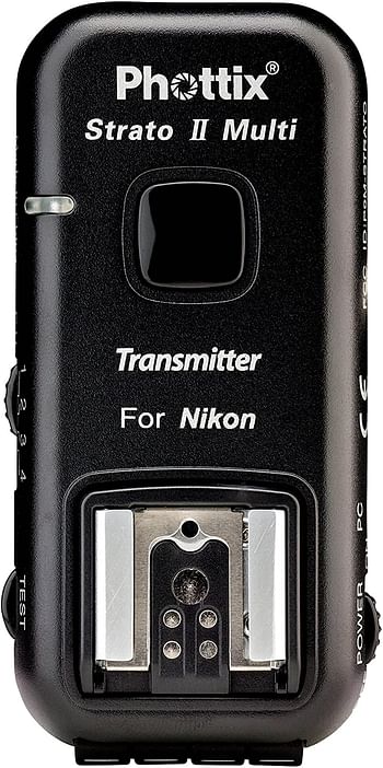 Phottix Strato Ii Multi 5-In-1 Wireless Flash Trigger Set For Nikon Black