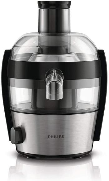 Philips HR1836/01 Viva Collection Compact Juicer, 1.5 Litre, 500 Watt - Brushed Aluminium