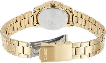 Casio Watch For Women Gold Dial Stainless Steel Band Dress - LTP-V001G-9B