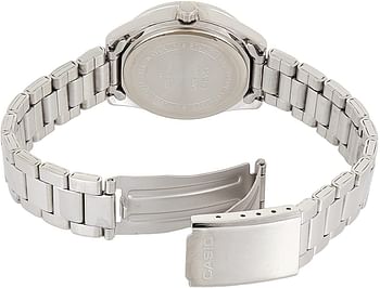Casio Women's White Dial Stainless Steel Band Watch - LTP-1302D-7B/Silver/One size