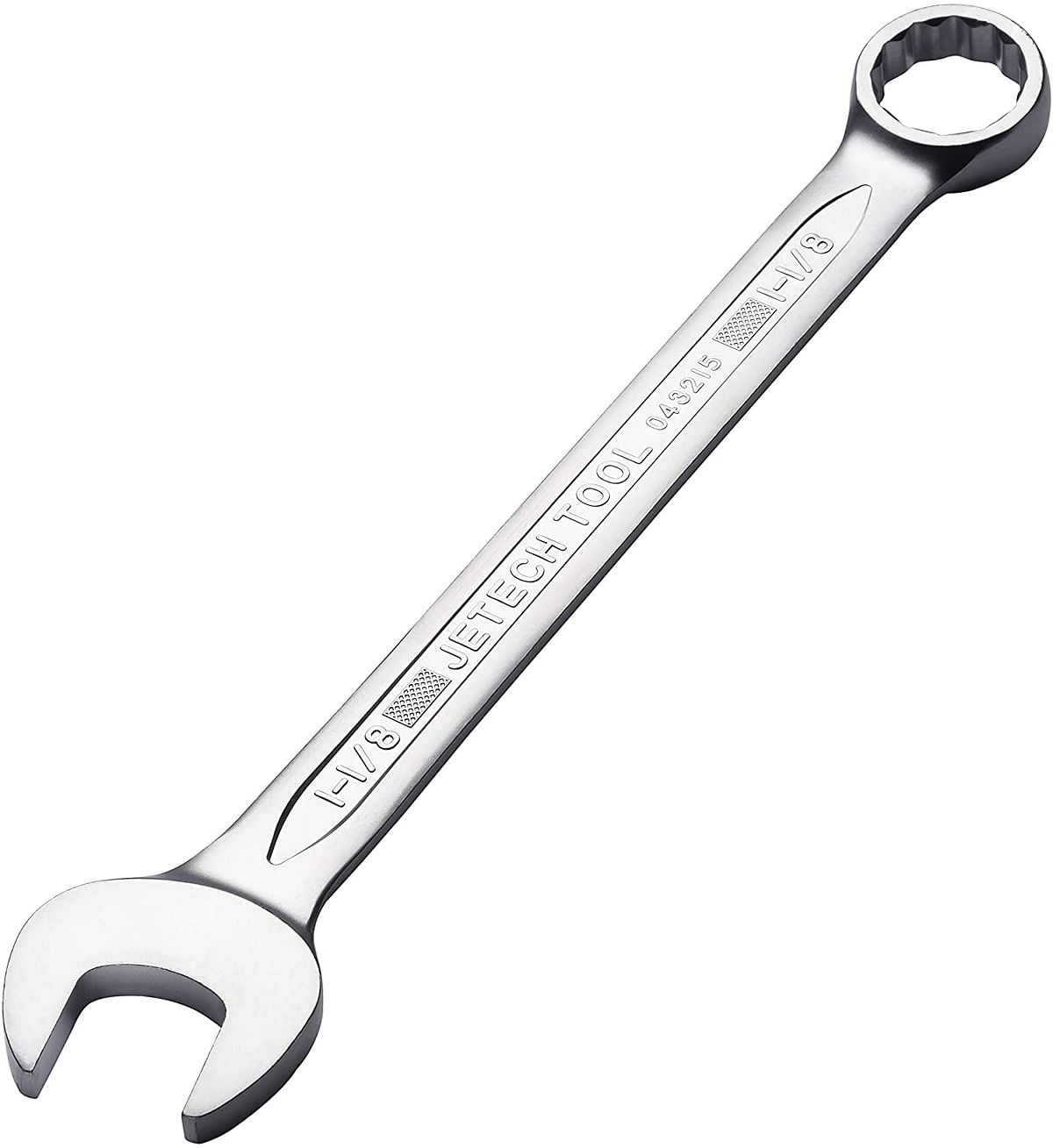 Jetech - Combination Wrench 1-1/8 Inch - Jet-com-1-1/8 - Silver - 33.4 x 5.8 x 0.8 Cm.