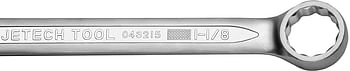 Jetech - Combination Wrench 1-1/8 Inch - Jet-com-1-1/8 - Silver - 33.4 x 5.8 x 0.8 Cm.