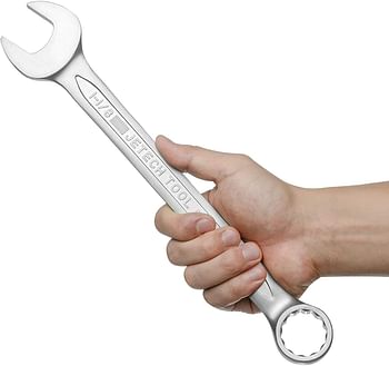 Jetech - Combination Wrench 1-1/8 Inch - Jet-com-1-1/8 - Silver - 33.4 x 5.8 x 0.8 Cm.