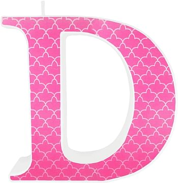 Unique Candle Letters Candle D Model Hpwi - Pink