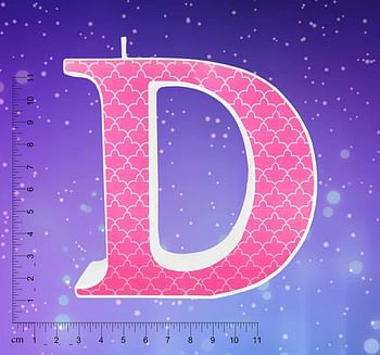 Unique Candle Letters Candle D Model Hpwi - Pink