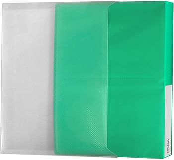 Pioneer Photo Albums CF-2 72-Pocket Poly Cover Space Saver Photo Album, Green