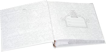 Malden International Designs I Do Wedding Collection 2-Up with Memo Space Photo Album, 160-4x6, White