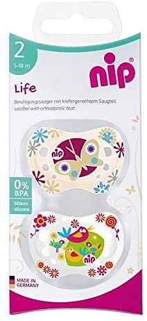 NIP Life Soother Silicone - Size 2/Multi Color