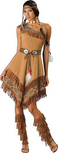 InCharacter womens Costumes Indian Maiden Costume, Brown, M.