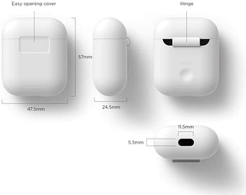 Elago Airpods Silicone Case White, EAPSC-WH/One Size
