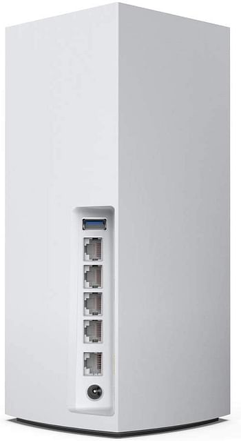 Linksys MX10600 Velop Tri-Band Whole Home Mesh WiFi 6 System (AX5300 Router/Extender for Seamless Coverage of up to 6,000 sq ft / 525 sqm and 4x Faster Speed 50+ devices, 2-Pack, White)