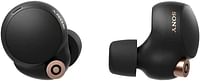 Sony WF-1000XM4 Industry Leading Noise Cancelling Truly Wireless Earbuds Headphones, Wireless Charging, Google Voice Assistant, Alexa, Siri, Splash proof, Smart Listening And Mic For Phone Call, Black