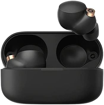 Sony WF-1000XM4 Industry Leading Noise Cancelling Truly Wireless Earbuds Headphones, Wireless Charging, Google Voice Assistant, Alexa, Siri, Splash proof, Smart Listening And Mic For Phone Call, Black