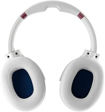 Skullcandy S6HCW-L568 Venue Active Noise Cancelling Over The Ear Bluetooth Wireless Headphones - White/Crimson